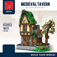 Thumbnail for Building Blocks Creator Expert MOC Medieval Tavern Bricks Toy - 2
