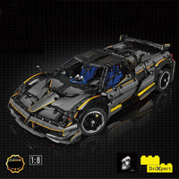Thumbnail for Building Blocks MOC Supercar Pagani Huayra Racing Car Bricks Toy - 2