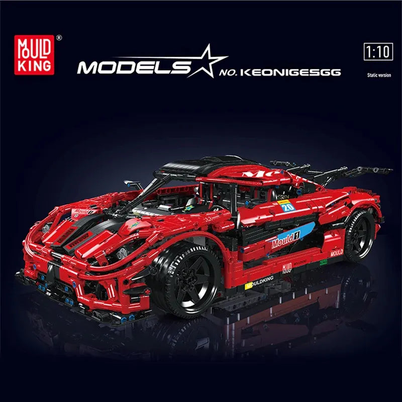 Building Blocks Technic MOC Koenigsegg One Super Racing Car Bricks Toy - 2