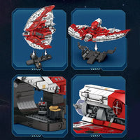 Thumbnail for Building Blocks Star Wars MOC UCS T6 Shuttle Spacecraft Bricks Toy Construction Set Toys - 4