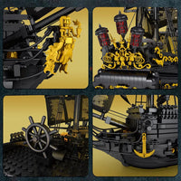 Thumbnail for Building Blocks Pirates Of Caribbean MOC Black Pearl Ship Bricks Toy - 6