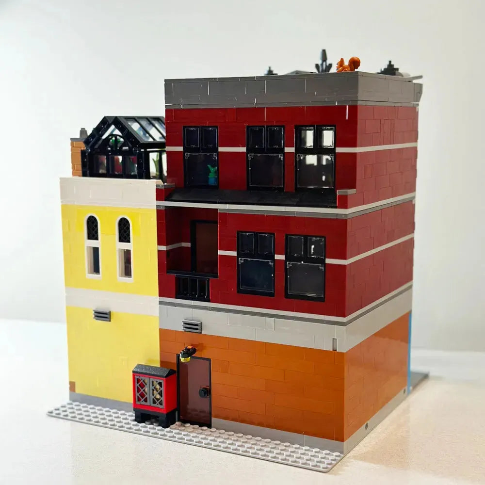 Building Blocks Creator Experts MOC City Jazz Club and Pizzeria Bricks Toy Construction Set Toys - 4