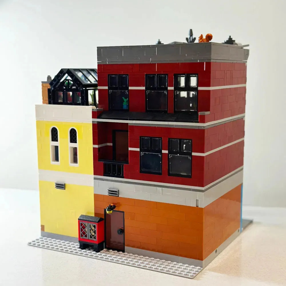 Building Blocks Creator Experts MOC City Jazz Club and Pizzeria Bricks Toy - 4