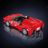 Thumbnail for Building Blocks Tech Mini Ferrari F8 Speed Champions Racers Bricks Toy Construction Set Toys - 3