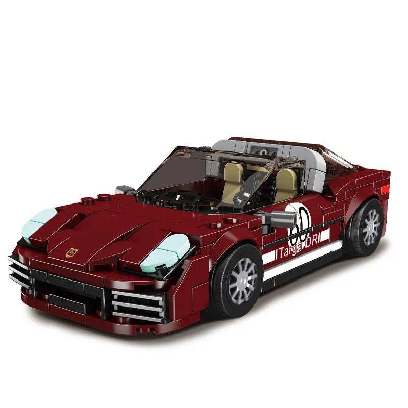 Building Blocks Tech Mini 911 Targa Speed Car Champions Bricks Toy Construction Set Toys - 1