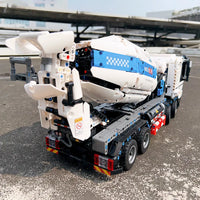 Thumbnail for Building Blocks Tech MOC APP Mechanical RC Mixer Truck Bricks Toy - 3