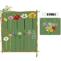 Thumbnail for Building Blocks MOC Ideas Creator Expert Flowers Bouquet Bricks Toy Construction Set Toys - 4