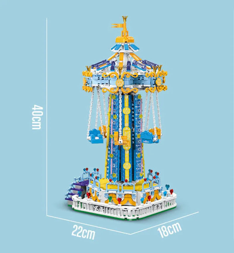 Building Blocks Creator Expert Motorized MOC Rotary Windmill Bricks Toy Construction Set Toys - 4
