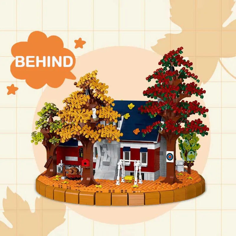 Building Blocks Creator Expert MOC Autumn Winery Bricks Toy Construction Set Toys - 4