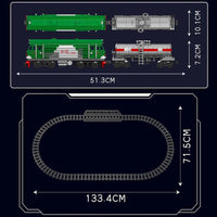 Thumbnail for Building Blocks Tech HXN 3 Diesel Locomotive RC Train Bricks Toy Construction Set Toys - 5