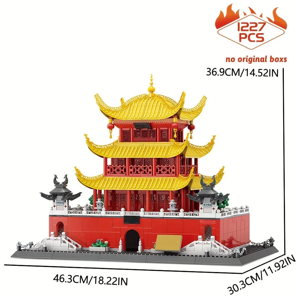 Building Blocks Creator Expert MOC China Yueyang Tower Bricks Toy Construction Set Toys - 2