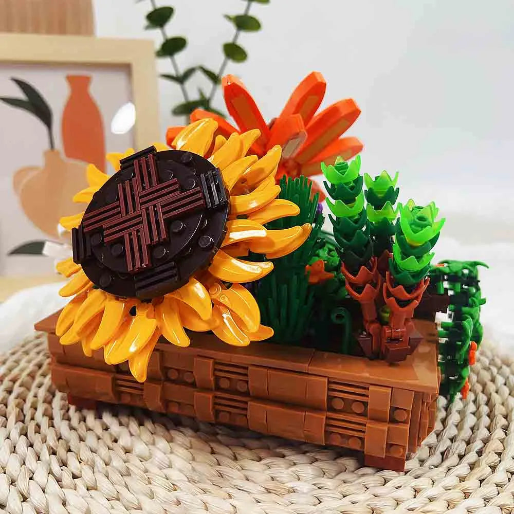 Building Blocks Creator Expert MOC Creeper Plant Potted Bricks Toy - 5