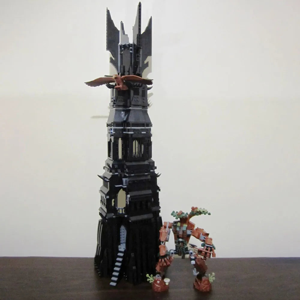 Building Blocks Building Blocks Movie MOC UCS Pinnacle Of Orthanc Tower Kids Toys - 2