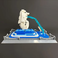 Thumbnail for Building Blocks MOC Architecture Famous Merlion Statue Bricks Toys 4218 Construction Set Toys - 11