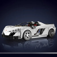 Thumbnail for Building Blocks Tech Mini McLaren 650S Speed Champions Racers Bricks Toy - 1
