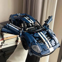 Thumbnail for Building Blocks Technic MOC 2022 Ford GT Classic Racing Car Bricks Toy Construction Set Toys - 1