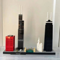 Thumbnail for Building Blocks Architecture MOC Chicago Skyline Bricks Toy - 3