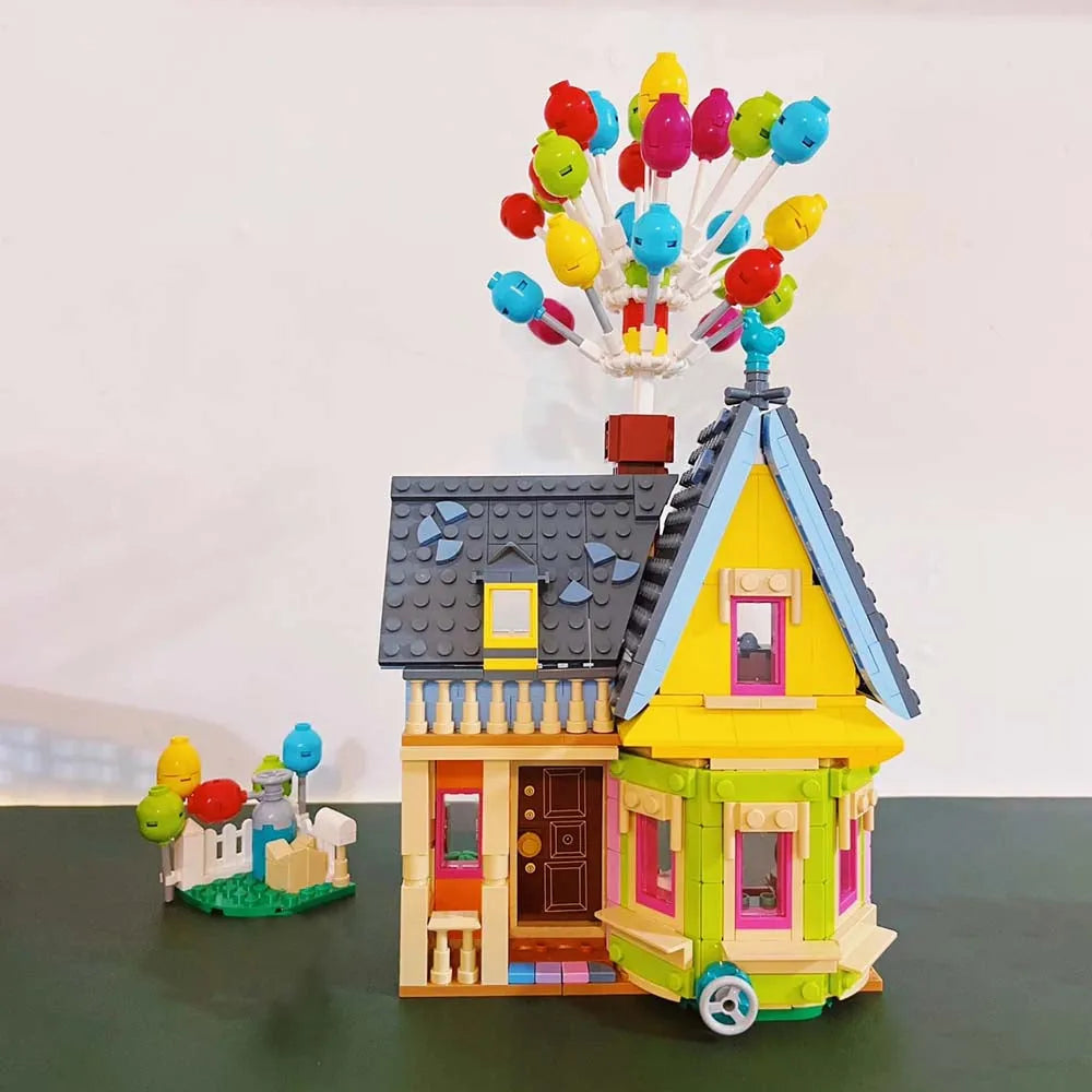 Building Blocks Creator Expert MOC Up Balloon House Bricks Toy Construction Set Toys - 1
