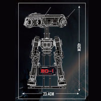 Thumbnail for Building Blocks Star Wars MOC The DB 1 Robot Bricks Toy 21052 Construction Set Toys - 3