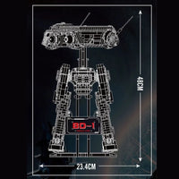 Thumbnail for Building Blocks Star Wars MOC The DB 1 Robot Bricks Toy 21052 - 3