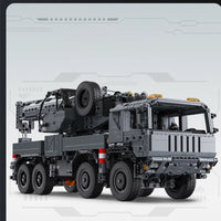 Thumbnail for Building Blocks Military Tech Rescue Vehicle Crane Truck Bricks Toy Construction Set Toys - 4