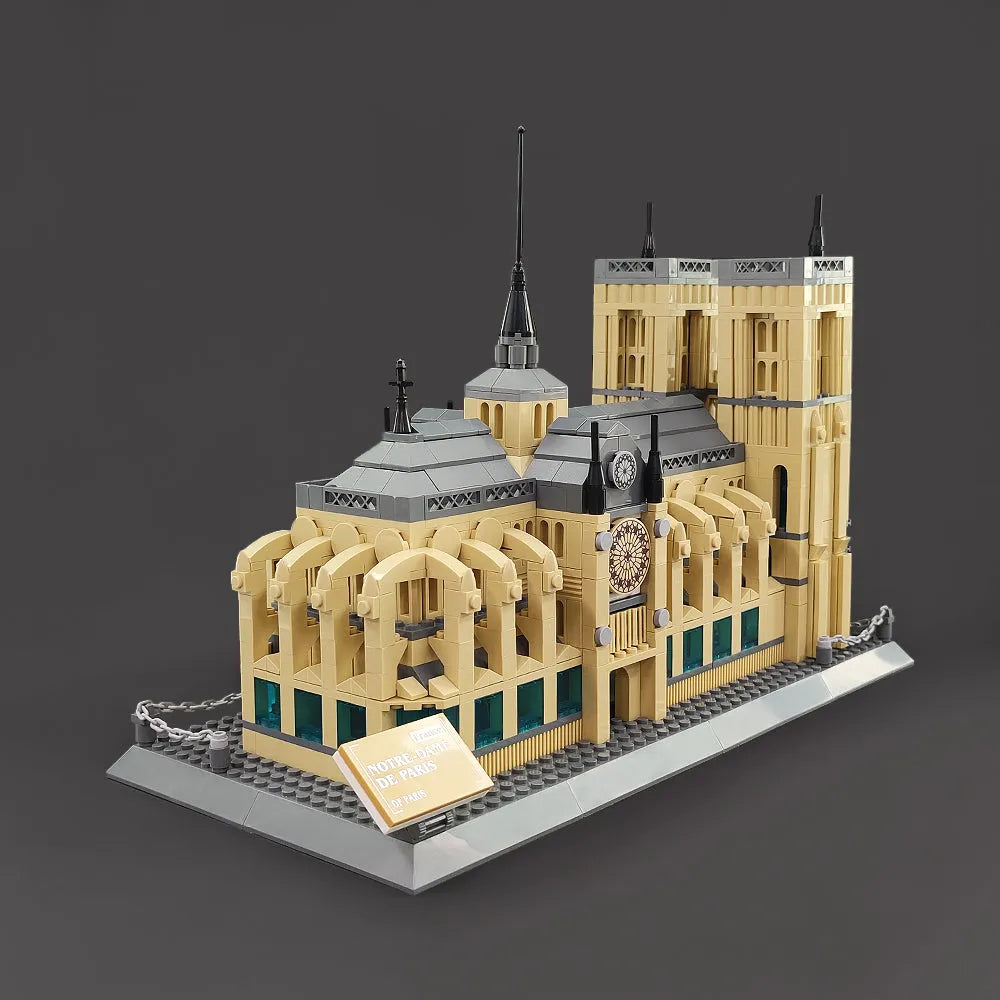 Building Blocks MOC Architecture Paris Notre Dame Cathedral Bricks Toy - 17