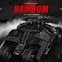 Thumbnail for Building Blocks Motorized MOC Tech Dark Knight Rambom Car Bricks Toys Construction Set Toys - 9