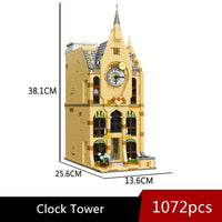 Thumbnail for Building Blocks Harry Potter MOC Hogwarts Magic Clock Tower Bricks Toy - 2