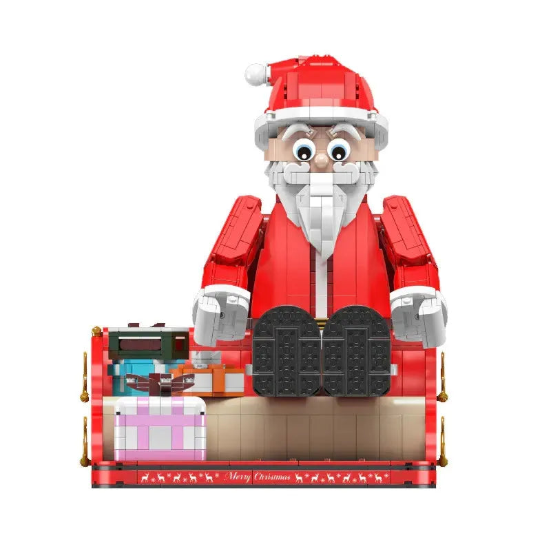 Building Blocks Creator Expert MOC City Santa Claus Bricks Toy Construction Set Toys - 1