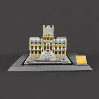 Thumbnail for Building Blocks MOC Architecture City Paris The Louvre Bricks Kids Toys - 7