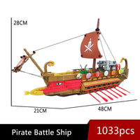 Thumbnail for Building Blocks Creator Experts Boat MOC The Spartan Ship Bricks Toys - 1