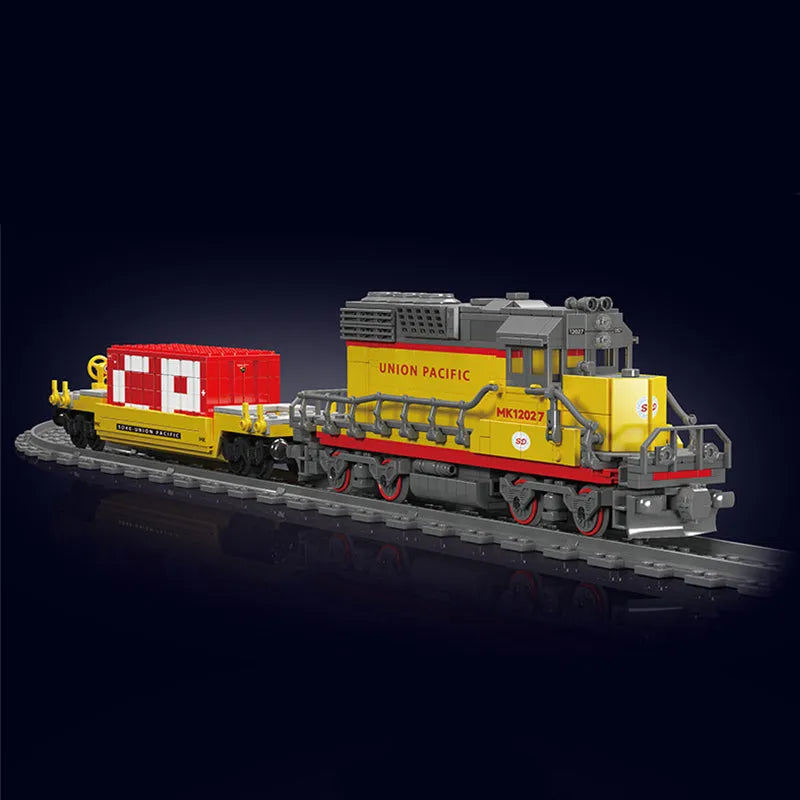 Building Blocks Tech EMD SD40 - 2 Diesel Locomotive RC Train Bricks Toy - 4