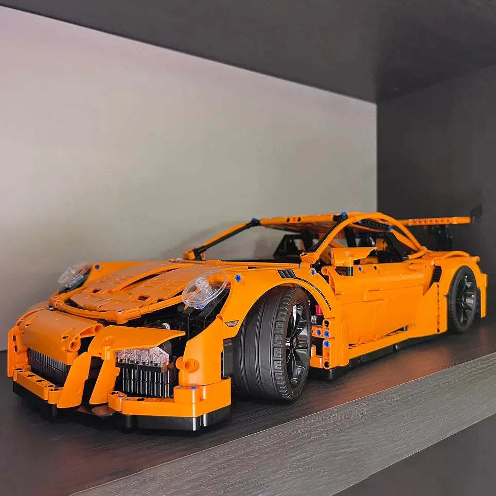 Building Blocks Tech MOC 20001 Porsche 911 GT3 RS Racing Car Bricks Toy Construction Set Toys - 1