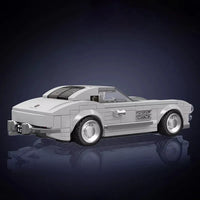 Thumbnail for Building Blocks Tech Mini Mercedes-Benz 300SL Speed Champions Racers Bricks Toy - 3