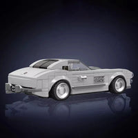 Thumbnail for Building Blocks Tech Mini Mercedes - Benz 300SL Speed Champions Racers Bricks Toy - 3