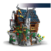 Thumbnail for Building Blocks Creator Expert MOC Medieval Witch House Bricks Toy - 4