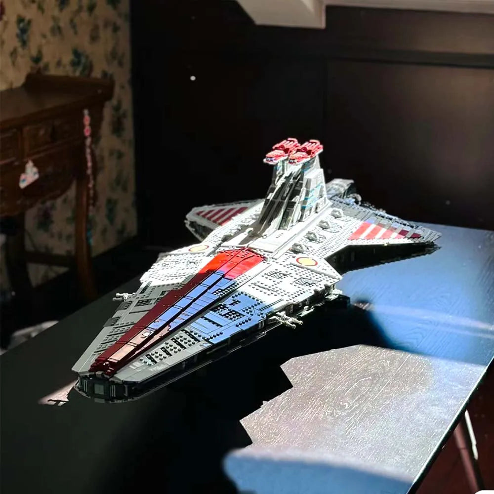 Building Blocks Star Wars UCS MOC Venator Republic Attack Cruiser Bricks Toy - 6