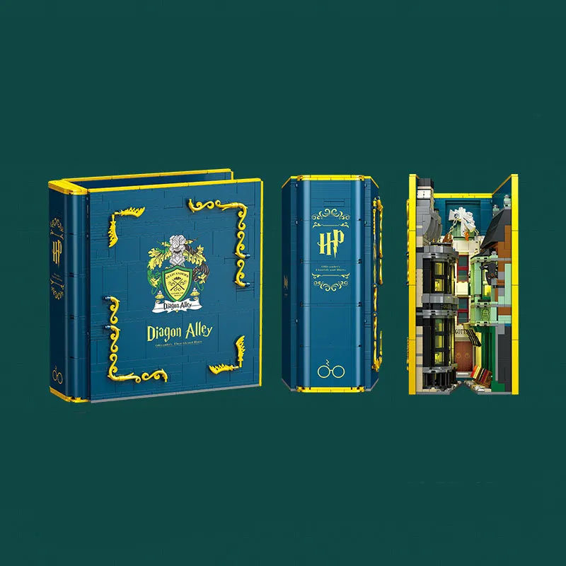 Building Blocks Harry Potter Wand Shop Wizard Books Bricks Toy Construction Set Toys - 6