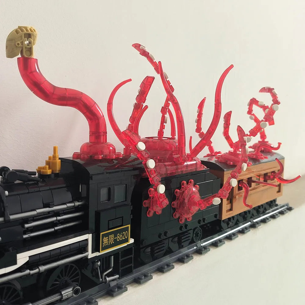 Building Blocks Tech MOC Assembled Unlimited Train Bricks Toys Construction Set Toys - 17