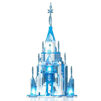 Thumbnail for Building Blocks Creative MOC Expert Frozen Ice Castle Bricks Toy - 1