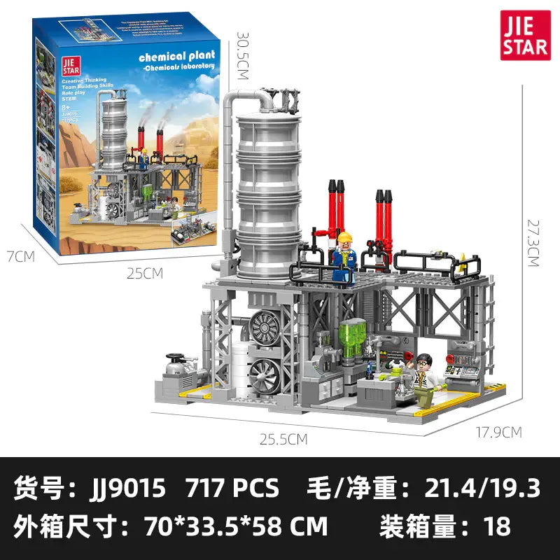 Building Blocks Creator Experts MOC City Chemical Plant Bricks Toy - 2