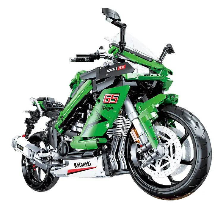 Building Blocks Tech MOC Kawasaki NINJA 1000SX Motorcycle Bricks Toy - 1