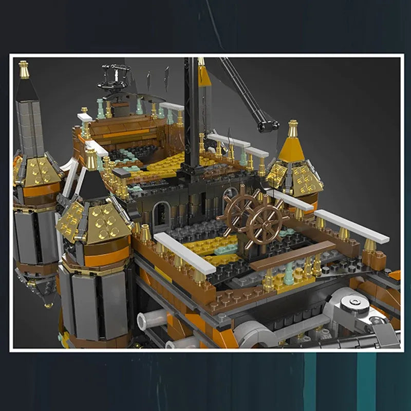 Building Blocks Pirates of Caribbean MOC Silent Mary Bricks Toy Construction Set Toys - 8