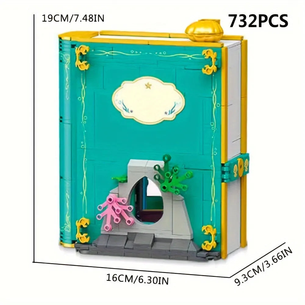 Building Blocks Creator Expert The Little Mermaid 3D Book Bricks Toy Construction Set Toys - 3