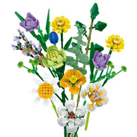 Thumbnail for Building Blocks Creator Expert Ideas Flowers Bouquet Bricks Toy - 4