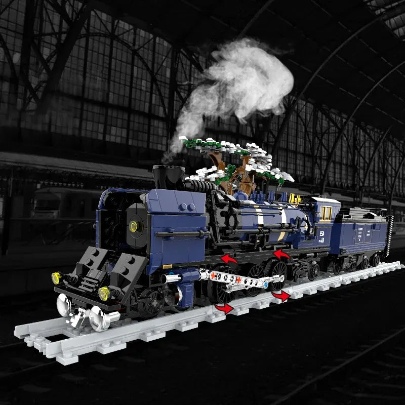 Motorized Oriental Express Simulation Train Building Blocks