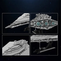 Thumbnail for Building Blocks Star Wars MOC Renaissance Class Star Destroyer Bricks Toy - 5