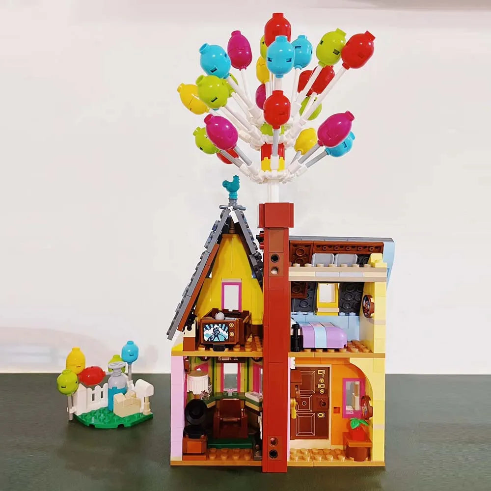 Building Blocks Creator Expert MOC Up Balloon House Bricks Toy - 2