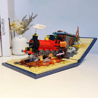 Thumbnail for Building Blocks Harry Potter MOC Hogwarts Express Train Bricks Toy - 3