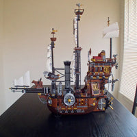 Thumbnail for Building Blocks Movie MOC Metal Beard Sea Cow Pirates Ship Bricks Toy - 3